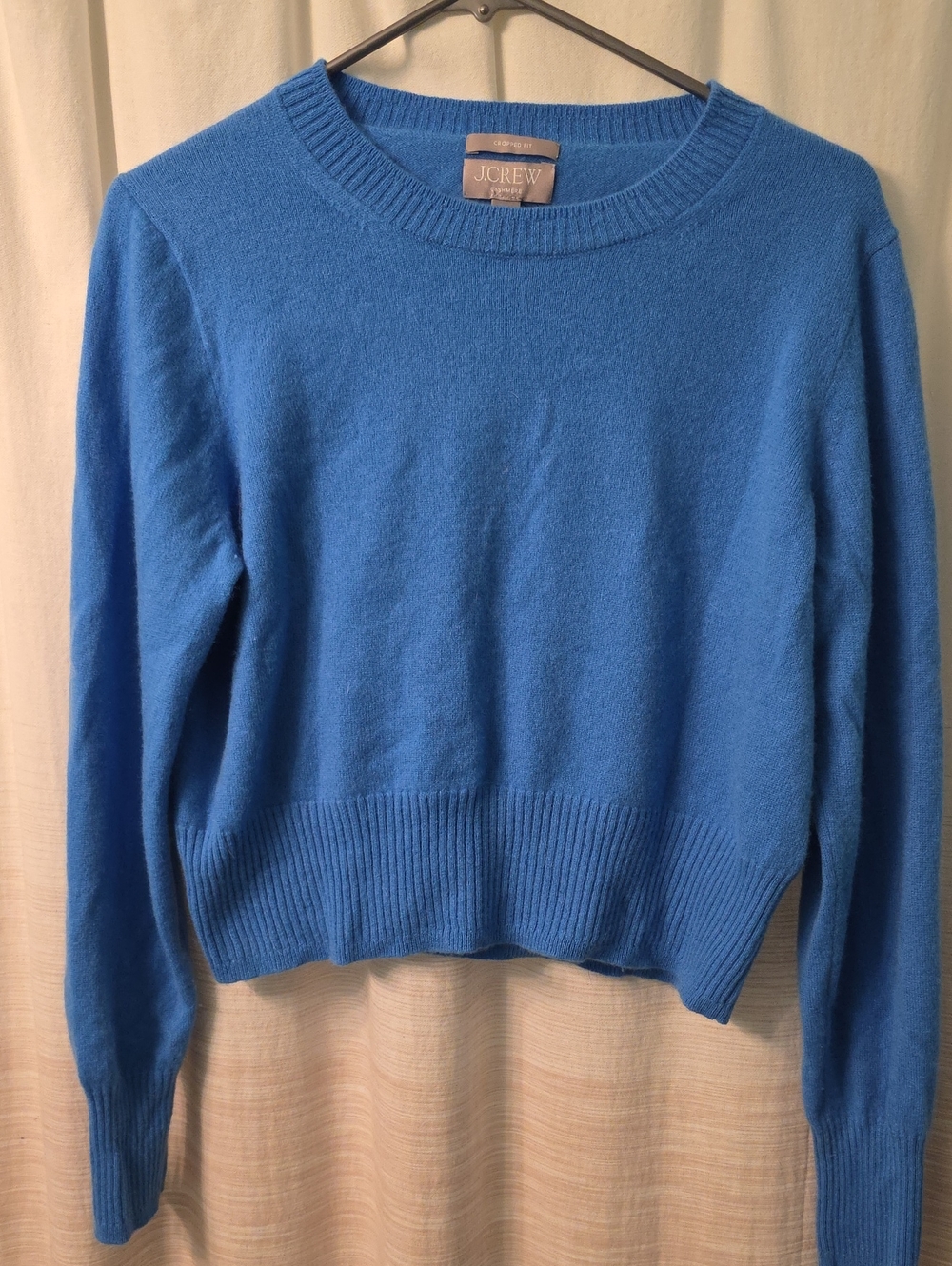 J. Crew Bright Blue Crewneck Sweater